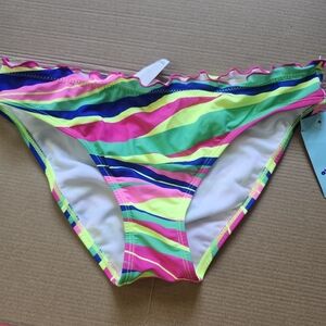 Colorful Striped Bikini Bottom